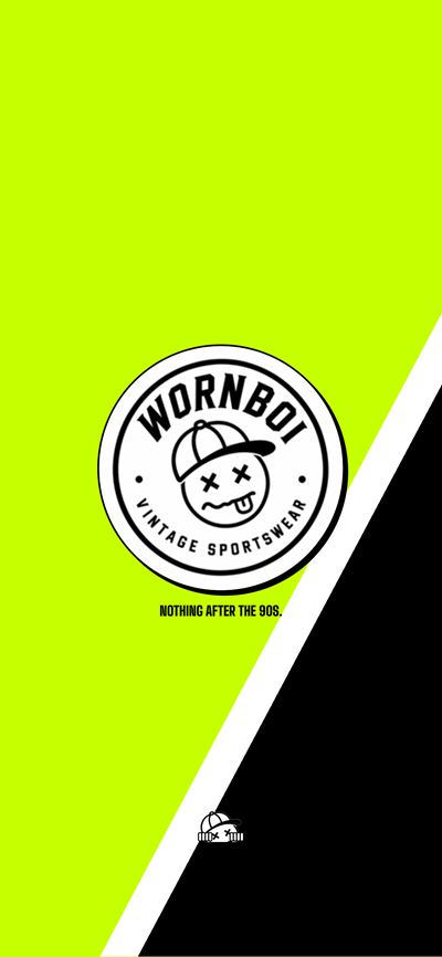 Phone wallpaper: the badge, Wornboi on the dock
